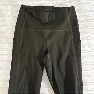 Lululemon Olive Green Leggings with Pockets